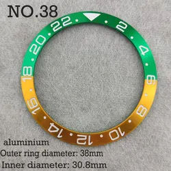 Ceramic Diving Watch Bezel Insert - Men's Replacement Accessory, 38mm x 30.8mm - 38mm (BL38 - 38)