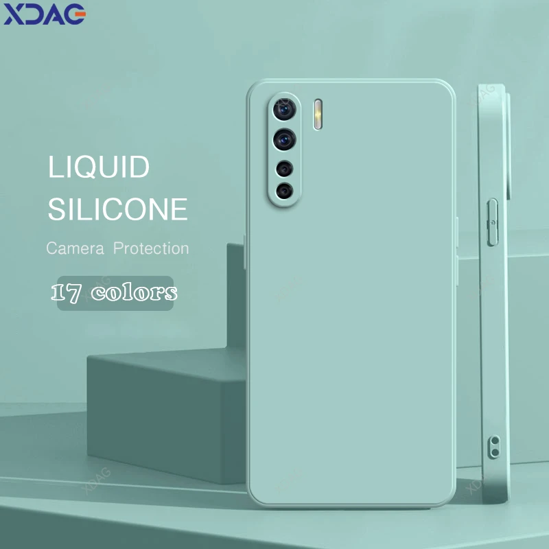 Premium Candy Silicone Mobile Phone Case - Soft Liquid Silicone Shell for OPPO Reno3 and Reno 3 Pro 5G