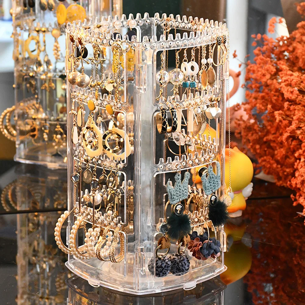360° Rotating Jewelry Storage and Display Organizer