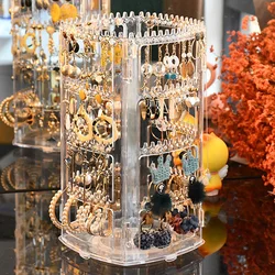 360° Rotating Jewelry Storage and Display Organizer (Transparent)
