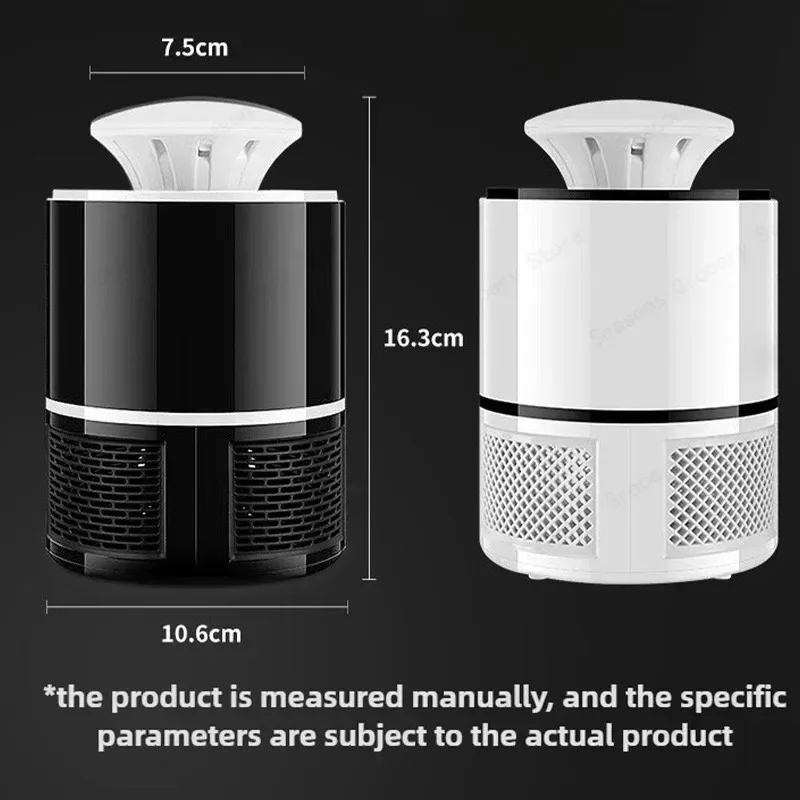 UV 모기 킬러 램프 USB 전원 무소음 전기 벌레 잡는 기계 휴대용 가정용 침실 사무실 야외용
