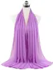 Nouveau foulard en mousseline uni pour femme, prêt-à-porter, hijab instantané, châle musulman, hijabs islamiques, écharpe arabe, foulards pour la tête