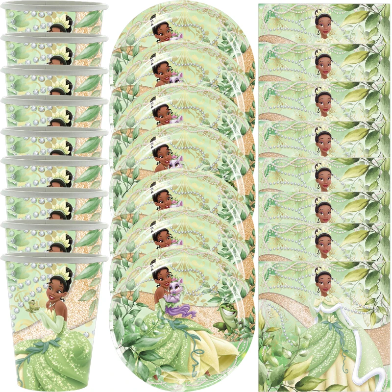 

60pcs/lot Princess Theme Kids Girls Favors Cups Dishes Happy Birthday Party Baby Shower Plates Decorations Napkins Tableware Set