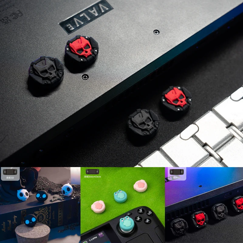 Armor Silicone Soft Thumb Stick Grip Cap Controller Di Gioco Joystick Cover Per Valvola Steam Deck Console Thumbstick Case Accessori