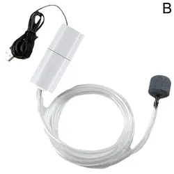 Portable Silent Aquarium Air Pump - Mini Oxygenator & Aerator Accessories (White)