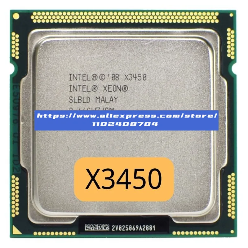 Intel Xeon X3450 SLBLD Quad Core 2.66GHz 8M 2.5GTs Socket LGA 1156 CPU  Processor