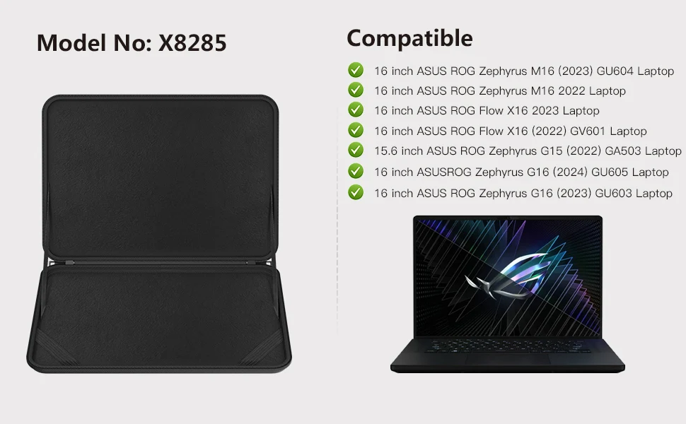 Hard EVA Laptop Sleeve Compatible with ASUS ROG Zephyrus G16 (2024