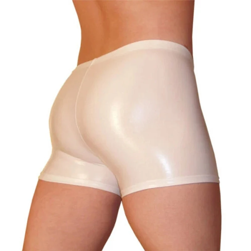 

Latex Panties Boxer Rubber Tigh Shorts Fetish Men Underwear Custom Made