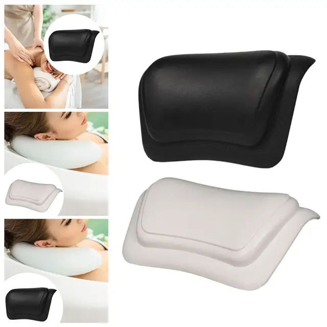 หมอนรองศีรษะอาบน้ำ หมอนรองศีรษะอาบน้ำแบบกันน้ำ หมอนรองศีรษะอาบน้ำแบบสบาย หมอนรองศีรษะอาบน้ำแบบมีฐานดูดติดผนัง ใช้ได้ทั้งที่บ้านและโรงแรม ใช้ได้กับอ่างอาบน้ำทุกประเภท 1