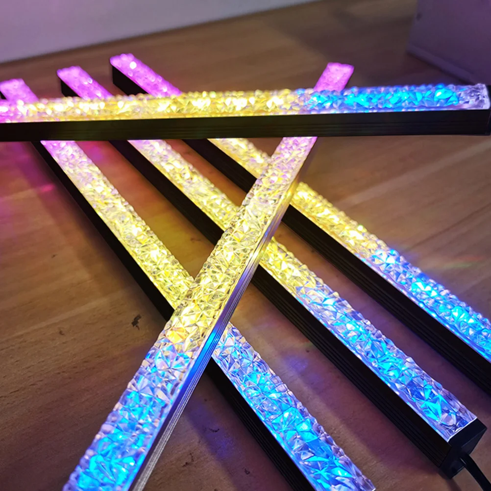 

PcsComputer Chassis Light 5V ARGB Rhinestone Texture Decorative PC Case Computer Chassis Light Strip LED Decoration