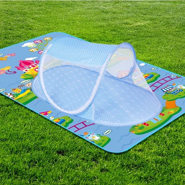 Baby Folding Mosquito Net 0-3 Years Old Portable Foldable Mosquito Net High-density Mesh Baby Tent Bedding Travel Mosquito Net 5