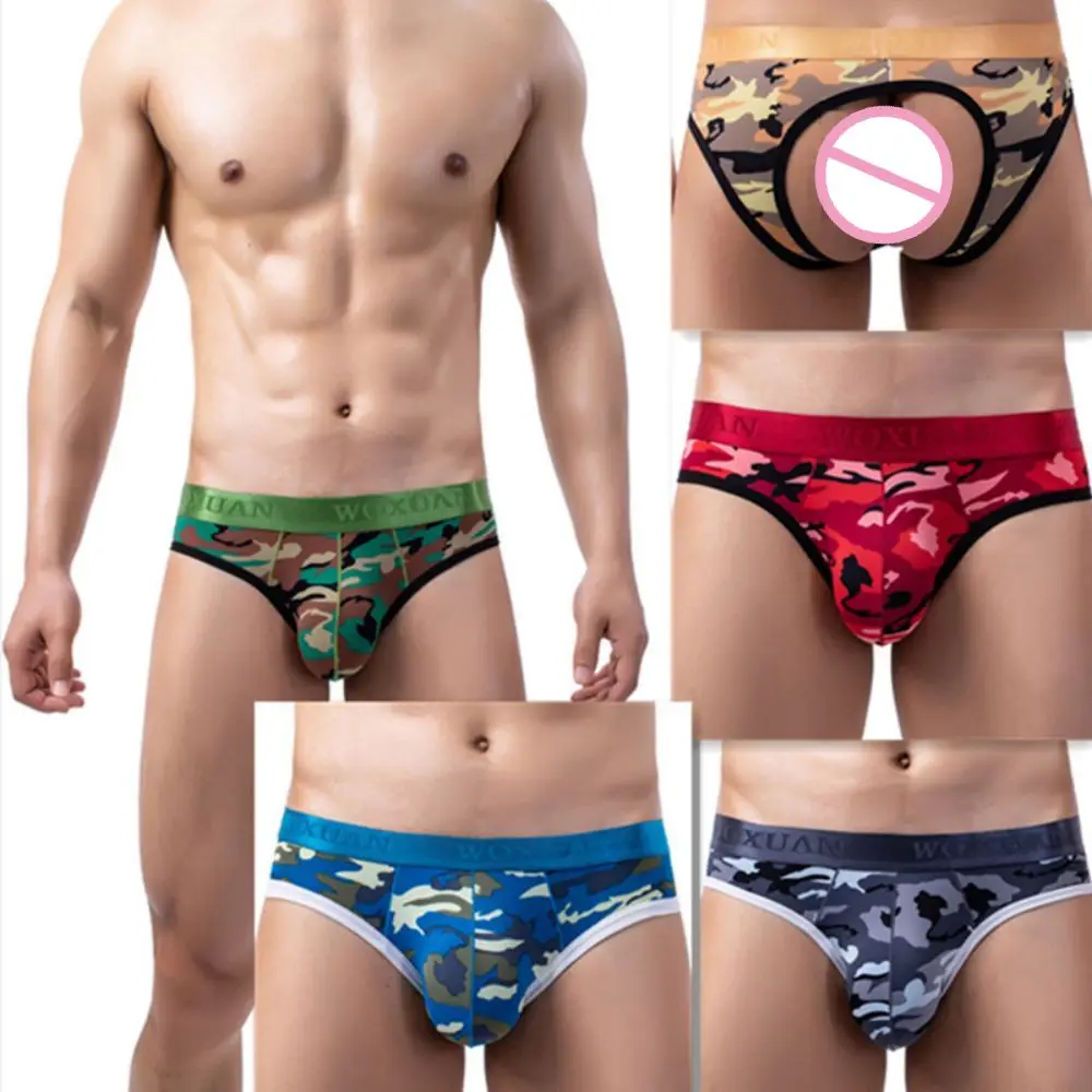 

Men'S Underwear Sexy Thong Cut-Out Thong Hombre Briefs Panties Big Pouch U Convex Lingerie Tanga Trunk Cueca Calzoncillos