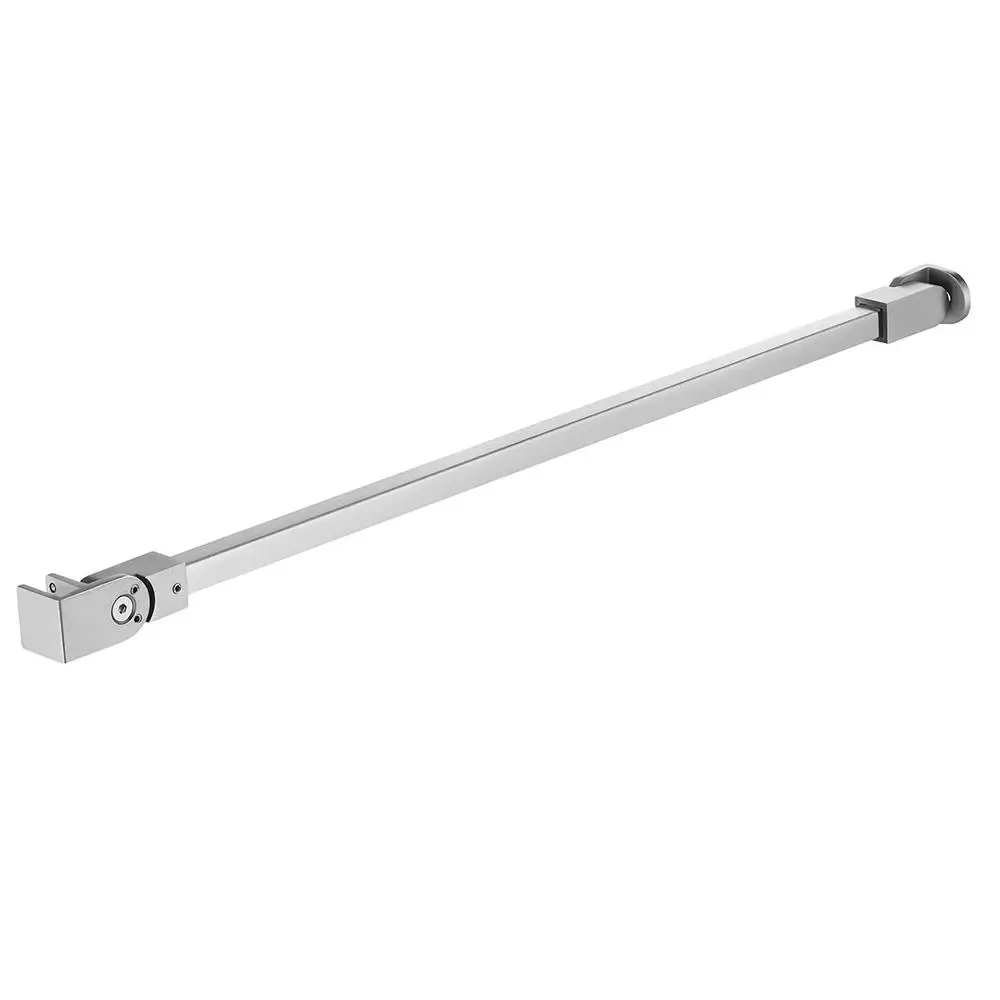Glass Support Arm Frameless Shower Door Brushed Nickel Wall-to-Glass Bar 1/4" 3/8" 51 3/16-in 2
