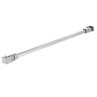 Glass Support Arm Frameless Shower Door Brushed Nickel Wall-to-Glass Bar 1/4" 3/8" 51 3/16-in 2