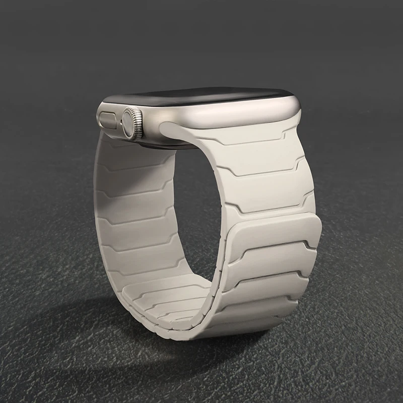 Magnetic Silicone Link Loop Bracelet