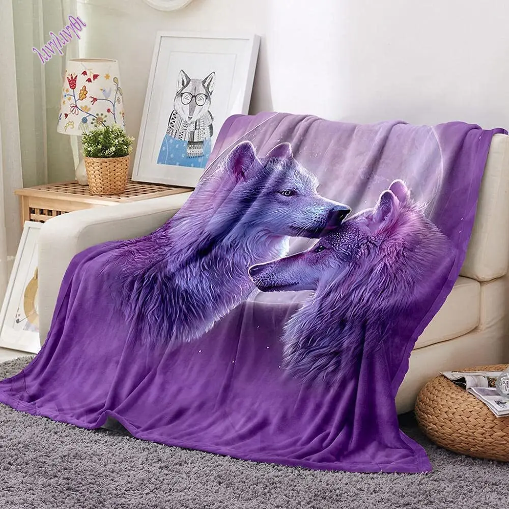 Anime Animal Style Blanket Flannel Warm Bed Sheet Throw Blankets for