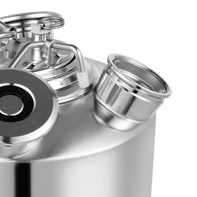 Lattina Per Pulizia Birra Da 10 Litri - Fusto In Acciaio Inox 304 Con Valvole - Per Sistema Di Spina E Home Brewing - Foto 8