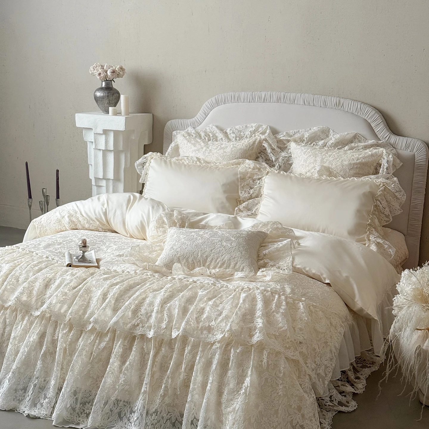 Princess Lace Egyptian Cotton Bedding Set 2