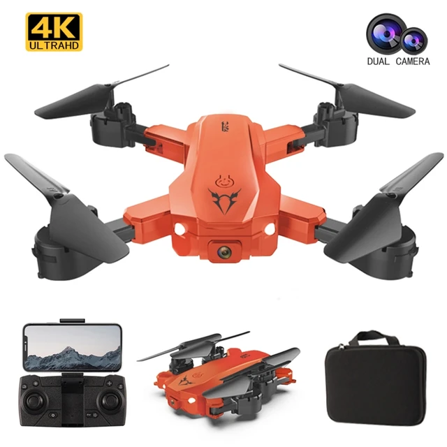 Electric Remote Control Toy Folding Aerial Air Pressure Fixed Height Dual Camera 4k Aircraft Toy for Beginner 4