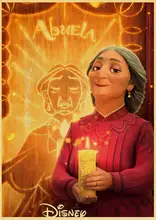  Disney Movies Cartoon Encanto  Poster Fantasy Prints Retro Painting Animation Wall Art Picture For Kids Kawaii Room Home Decor 