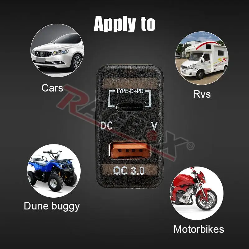 Toyota Tacoma 4Runner Tundra RAV4 Landcruiser Highlander HIACE Hilux Prado 120 Sequoia  USB   Type-C  а
