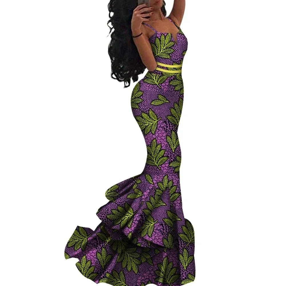 Stock Size Low Price African Outwear Dashiki African Dresses for Women  Shirt Dress and Long Pants  Evening Dresses