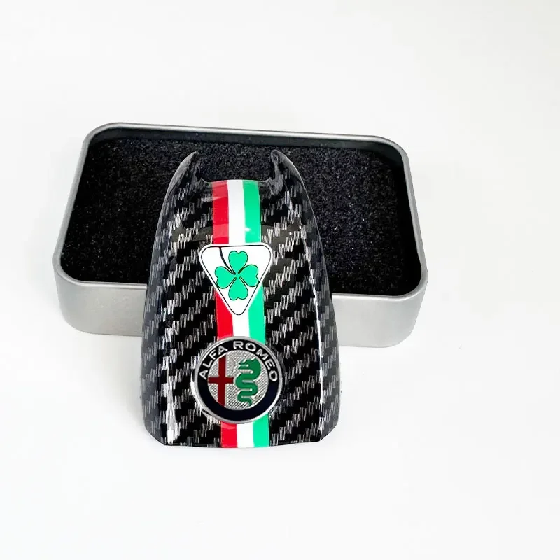 Alfa Romeo Luxury Car Key Cover Replacement - Premium Leather Finish