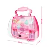 Safe Non Toxic Children Girl Princess Makeup Set Eyeshadow Lipstick Brush  Pr 4