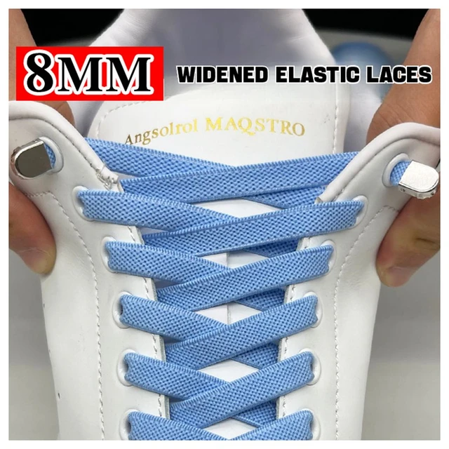 Laces Elastic Sneakers 8mm, Elastic Shoelace Sneakers