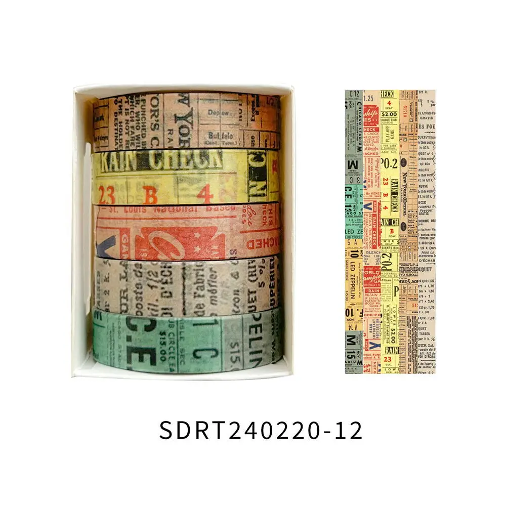 Hand Account Tape Set Decorative Material Hand Account Tape, Washi Tape Sticker 5