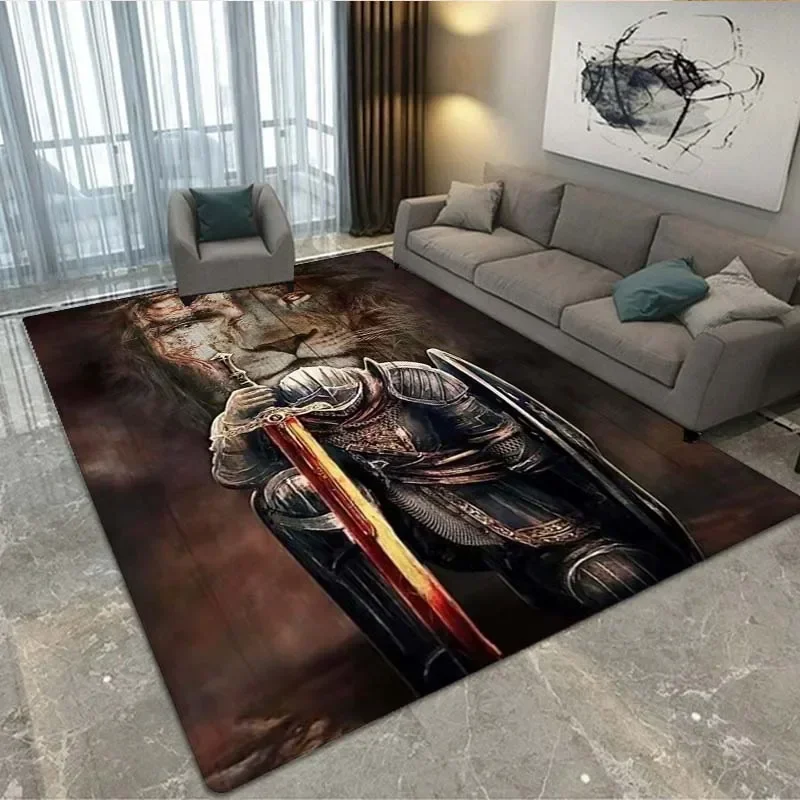 3D animal theme area rug, universal door mat decorative rug for living room bedroom sofa, children's game non-slip floor mat