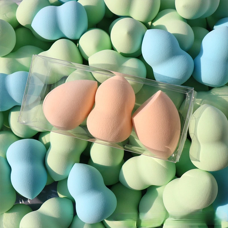3pcs/set Makeup Sponge Professional Powder Puff Liquid Foundation Concealer Make Up Soft Water Sponge Powder Puff Wholesale 4