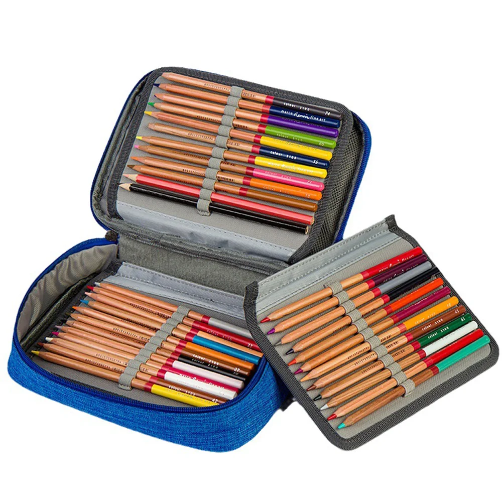 Astuccio per matite di grande capacità per studenti artisti, organizer scolastico multifunzione durevole con portapenne per la scuola universitaria - immagine 2