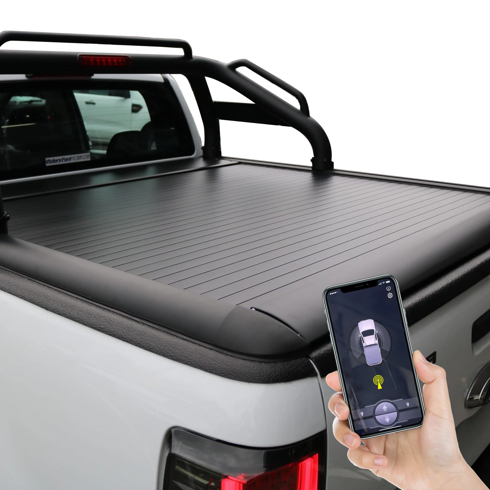 

High Quality Car Accessories Retractable Roller Lid Shutter Roll Up Tonneau Cover for Toyota Hilux Ford Ranger Triton