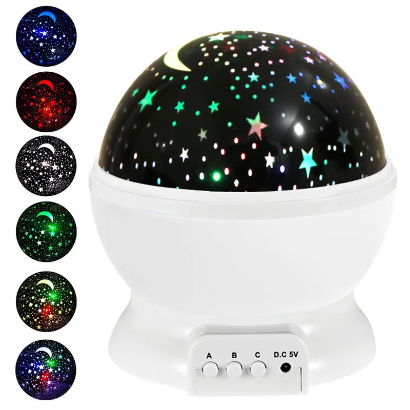 360° Rotating LED Galaxy Lamp Nebula Effect Modern Starry Sky Projector Night Light for Kids' Bedroom Decor Christmas Gifts