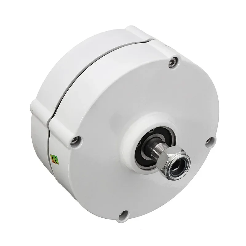Wind Turbine Generator Motor 6000W 12V 24V 3 Phase Gearless Permanent Magnet AC Alternator For Wind Water Turbine Diesel Engine
