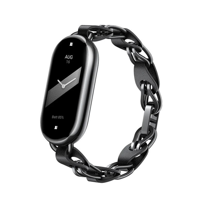 Correa Original para Xiaomi Mi Band 8, cadena de cuero tejido TPU, pulsera  colgante, cápsula deportiva reemplazable, accesorio - AliExpress