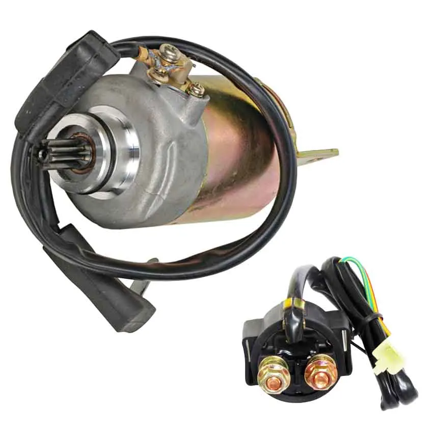 12 Volt 8 Teeth PMDD Starter Replacement for Polaris Phoenix 200 196cc 2005-2009 Sawtooth 200 2006 2007 0453024 045494