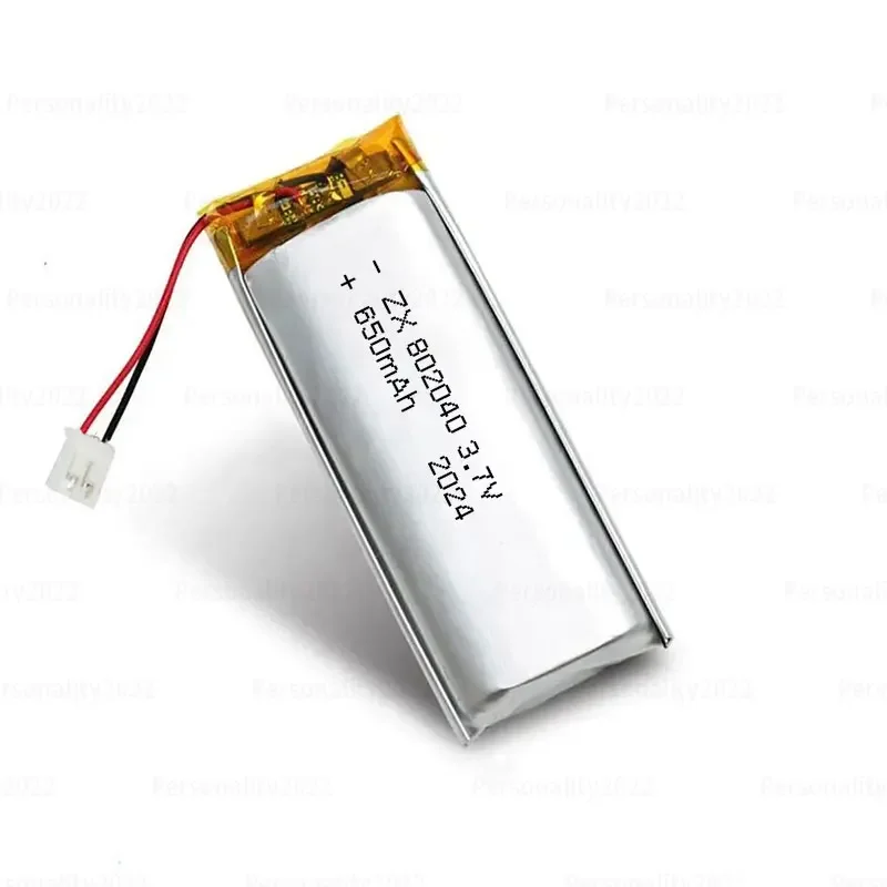 hope 3.7V 802040 650mAh Li-Polymer Battery with Protective Plate