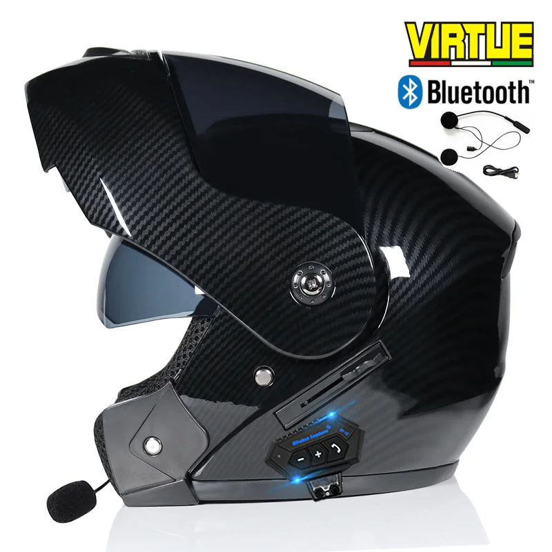 Motorcycle Helmets Bluetooth Bluetooth Dual Helmet Facelift Helmet