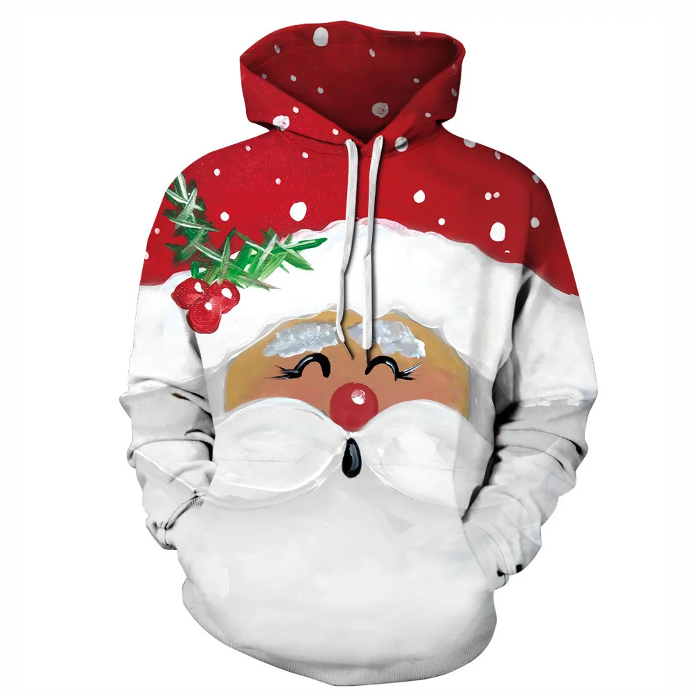 

Men's Autumn And Winter New Hoodie 3d Christmas Atmosphere Fashion Digital Printing Pullover Daily Popular Streetwear Clothing
