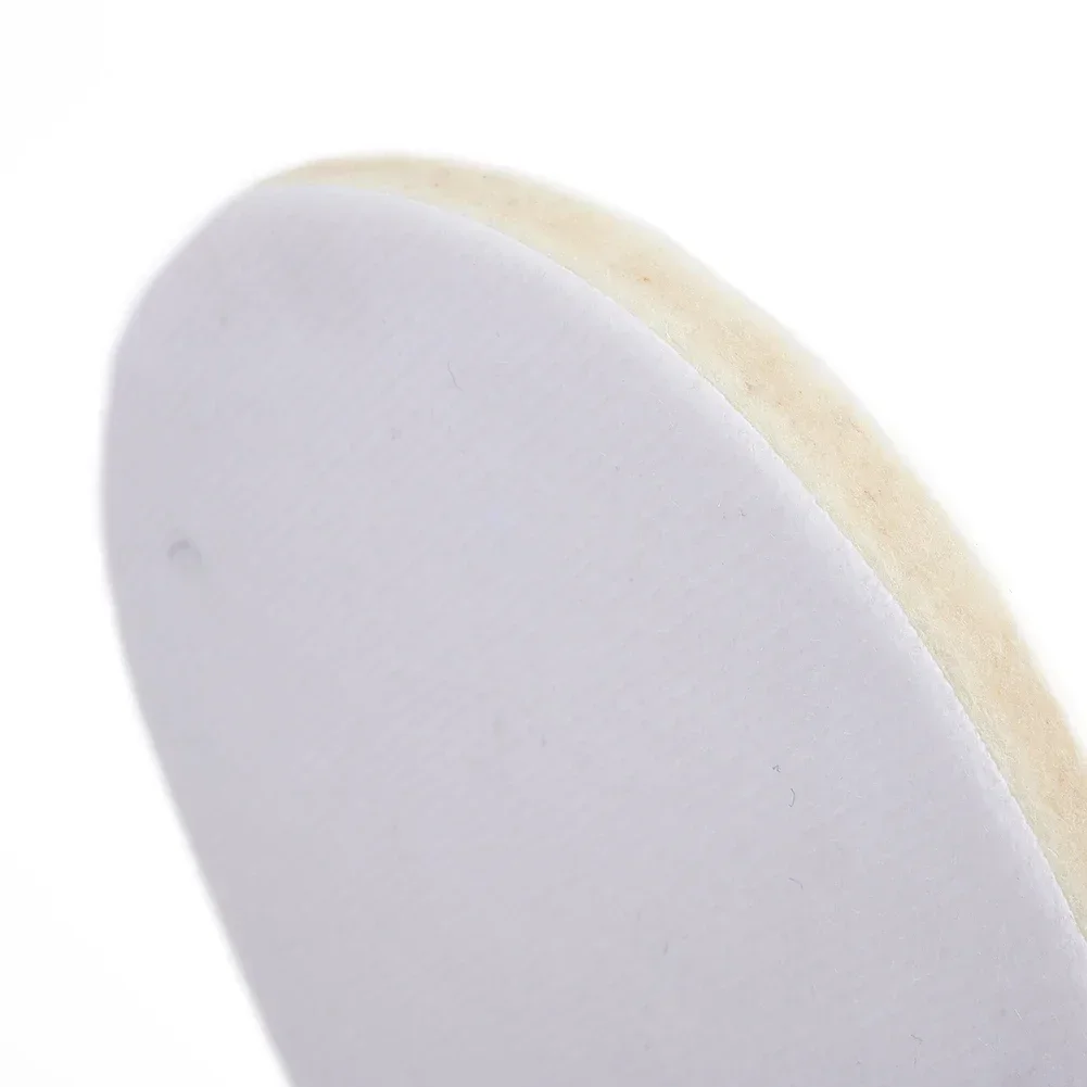 Car Polishing Pad 2pcs Wool Felt Polishing Pad Wheel Repair Scratches For Car Glass Stainless Steel Fine Wool Felt Polishing Wheel Soft Elastic