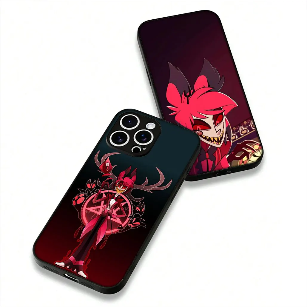 Enhanced Product Title: H-Hotels Themed Protective Case Featuring Hazbins Characters
