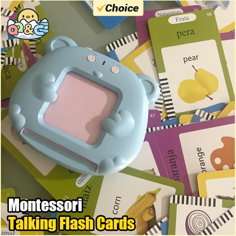 Plastic Electronic Talking Flash Cards for Kids Educational Toys