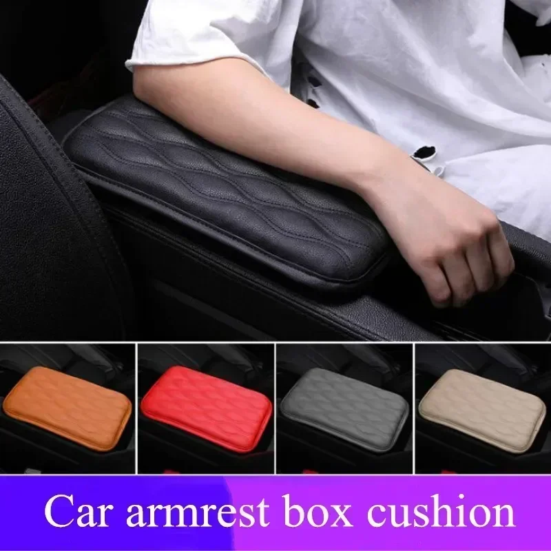 LeatherCarArmrestMatUniversalInteriorAutoArmrestsStorageBox