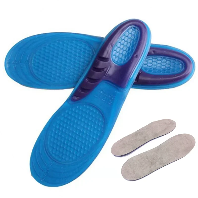 Shoe Insoles Orthopedic Insoles shock-absorbing insole Orthotic Arch Support Foot Pain Massaging Silicone Gel Soft Sport Shoe Anti-Shock Insoles Pad Man Women