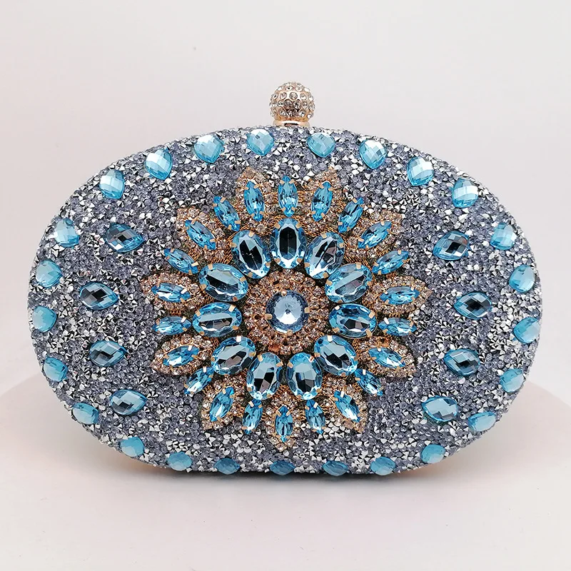 Sunflower dinner bag fashion banquet clutch dress evening bag diamond bag