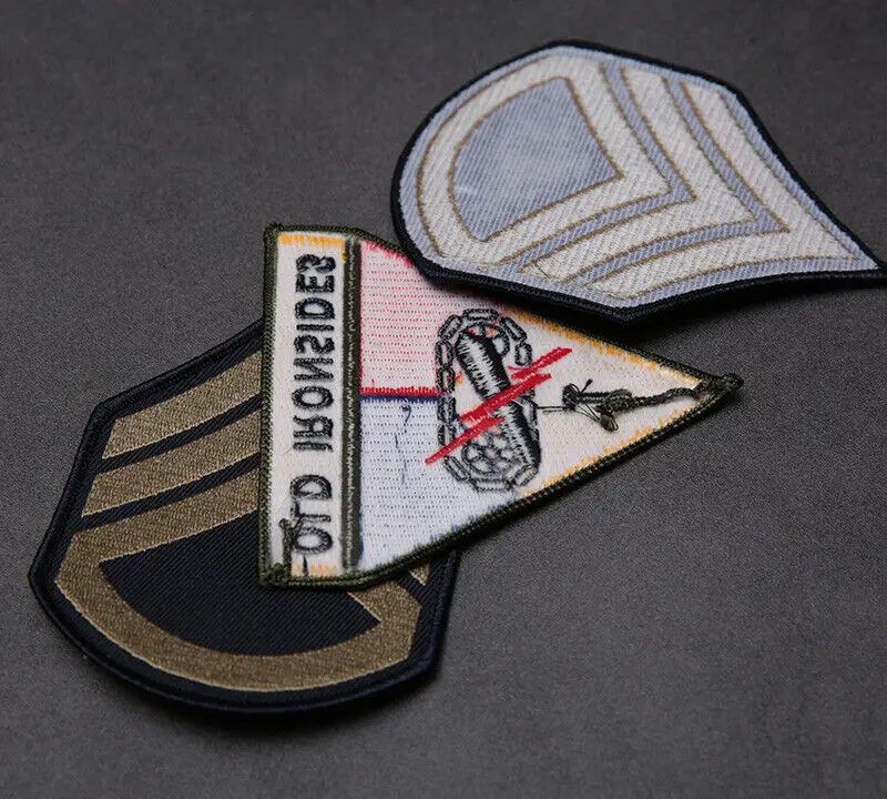 WW2 Brad Pitt Tanker Jacket Military EMBROIDERED PATCH REGULATION SIZE 3PCS