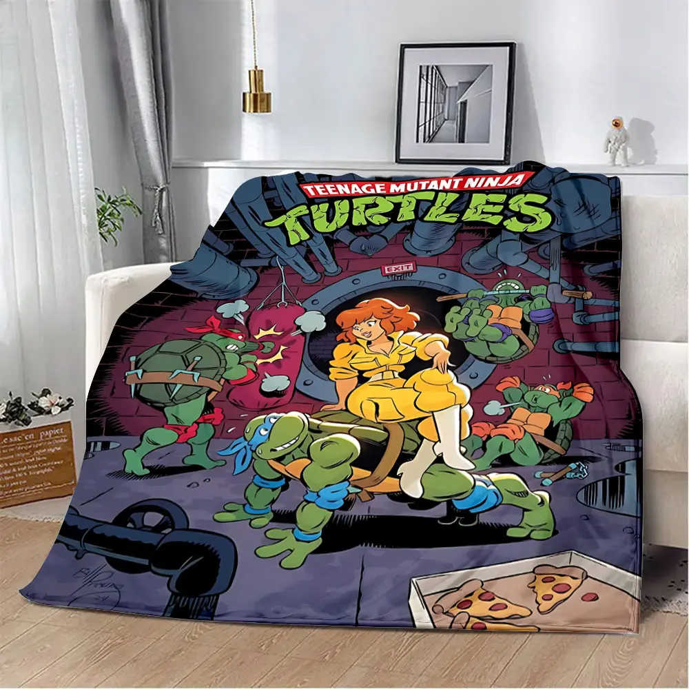 N-Ninja Turtles Printed Blanket Picnic Blankets Warm Blanket Soft and Comfortable Blanket Home Travel Birthday Gift 5