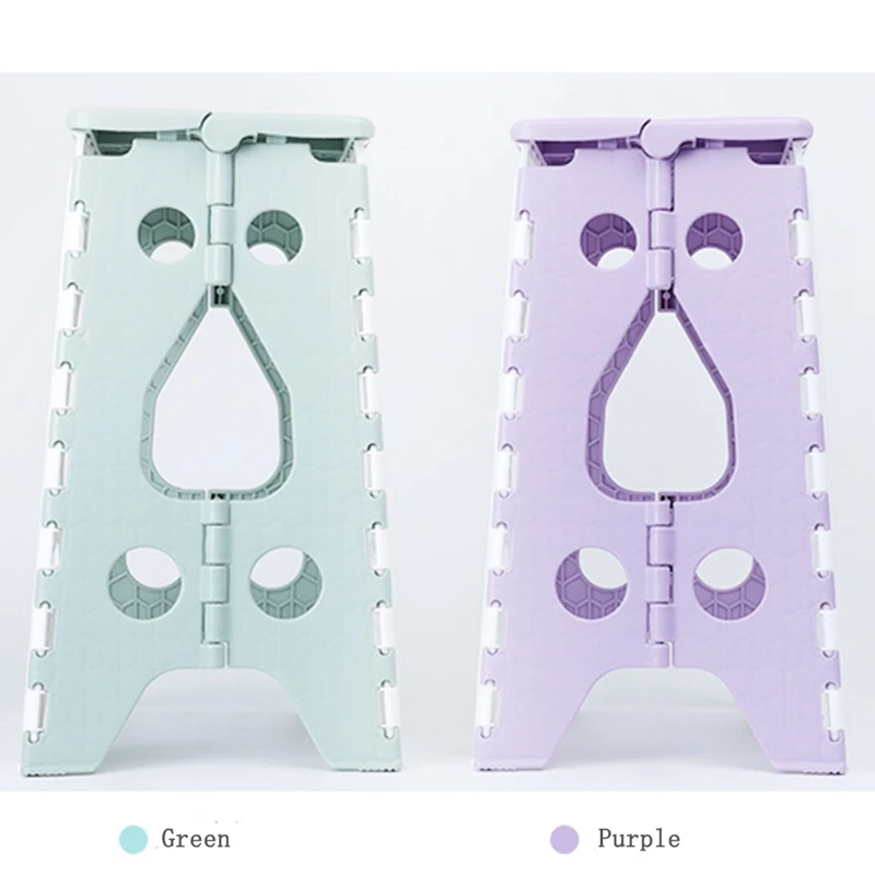 

AT35 18 Inches Non Slip Folding Step Stool For Kids And Adults With Handle Enough To Support Adults And Safe For Kids